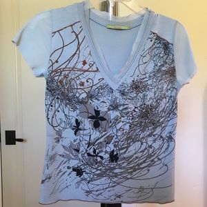 Solola Printed V-Neck Top